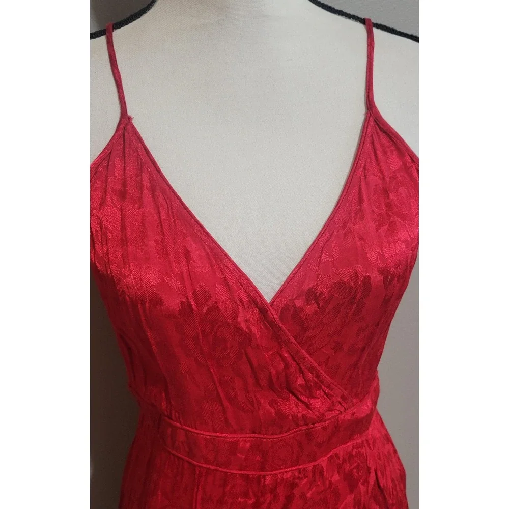 NWT Band of the Free Ruby Red Wrap Midi Dress - Picture 5 of 10